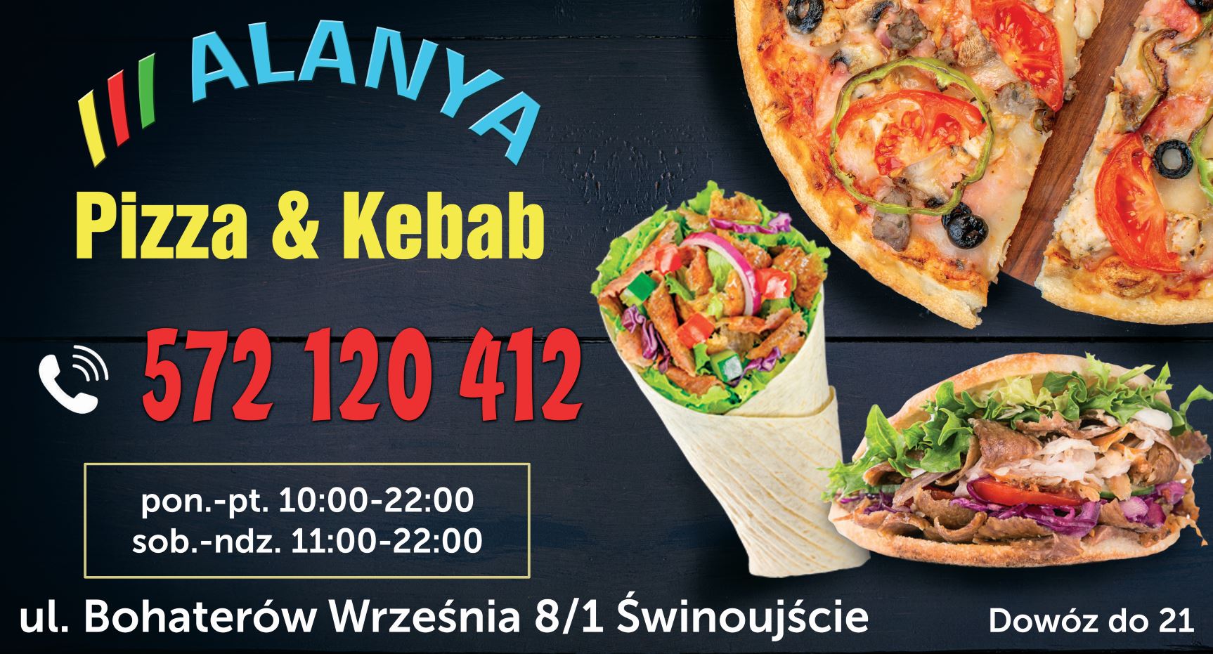 PIZZA & KEBAB ALANYA - pizza ŚWINOUJŚCIE pizza ŚWINOUJŚCIE