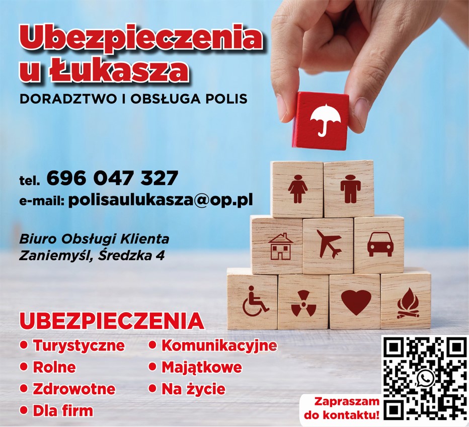 ŁUKASZ ZBIERSKI - polisy ubezpieczeniowe ŚRODA WIELKOPOLSKA ubezpieczenia ŚRODA WIELKOPOLSKA