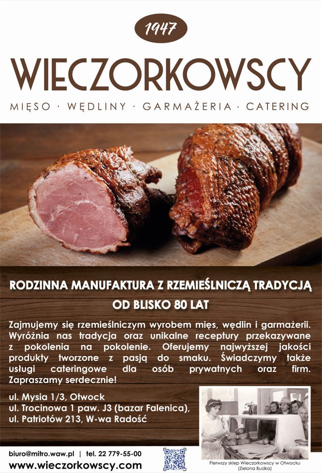Rodzinna manufaktura Wieczorkowscy - tradycyjny wyrób wędlin OTWOCK tradycyjny wyrób wędlin OTWOCK