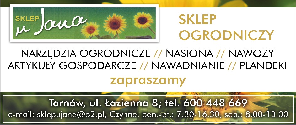 sklepy ogrodnicze TARNÓW