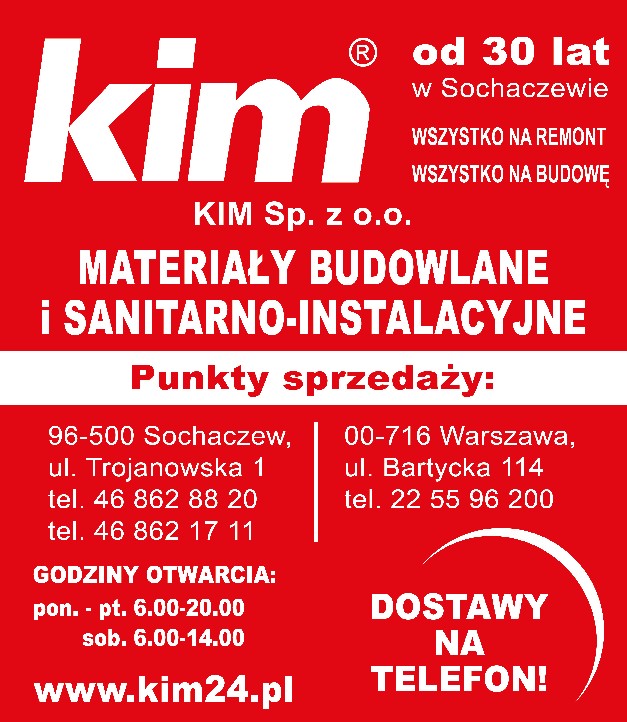 KIM Sp. z o.o. Punkt Sprzedaży - materiały sanitarne SOCHACZEW materiały sanitarne SOCHACZEW
