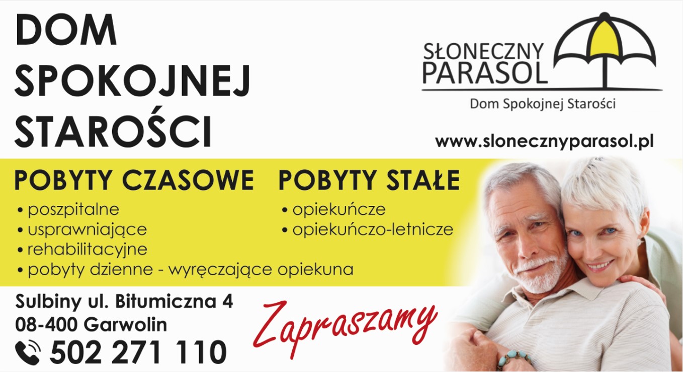 SŁONECZNY PARASOL - dom seniora GARWOLIN dom seniora GARWOLIN