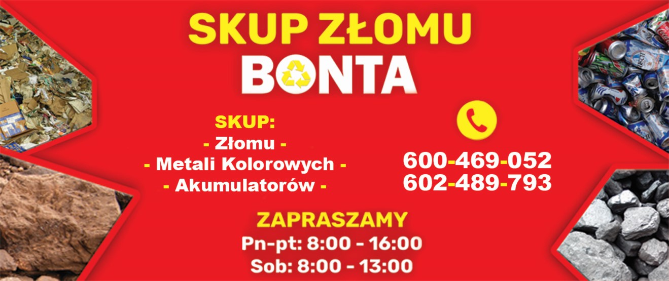 Bonta - SKUP ZŁOMU - złom kolorowy SKIERNIEWICE skup złomu SKIERNIEWICE