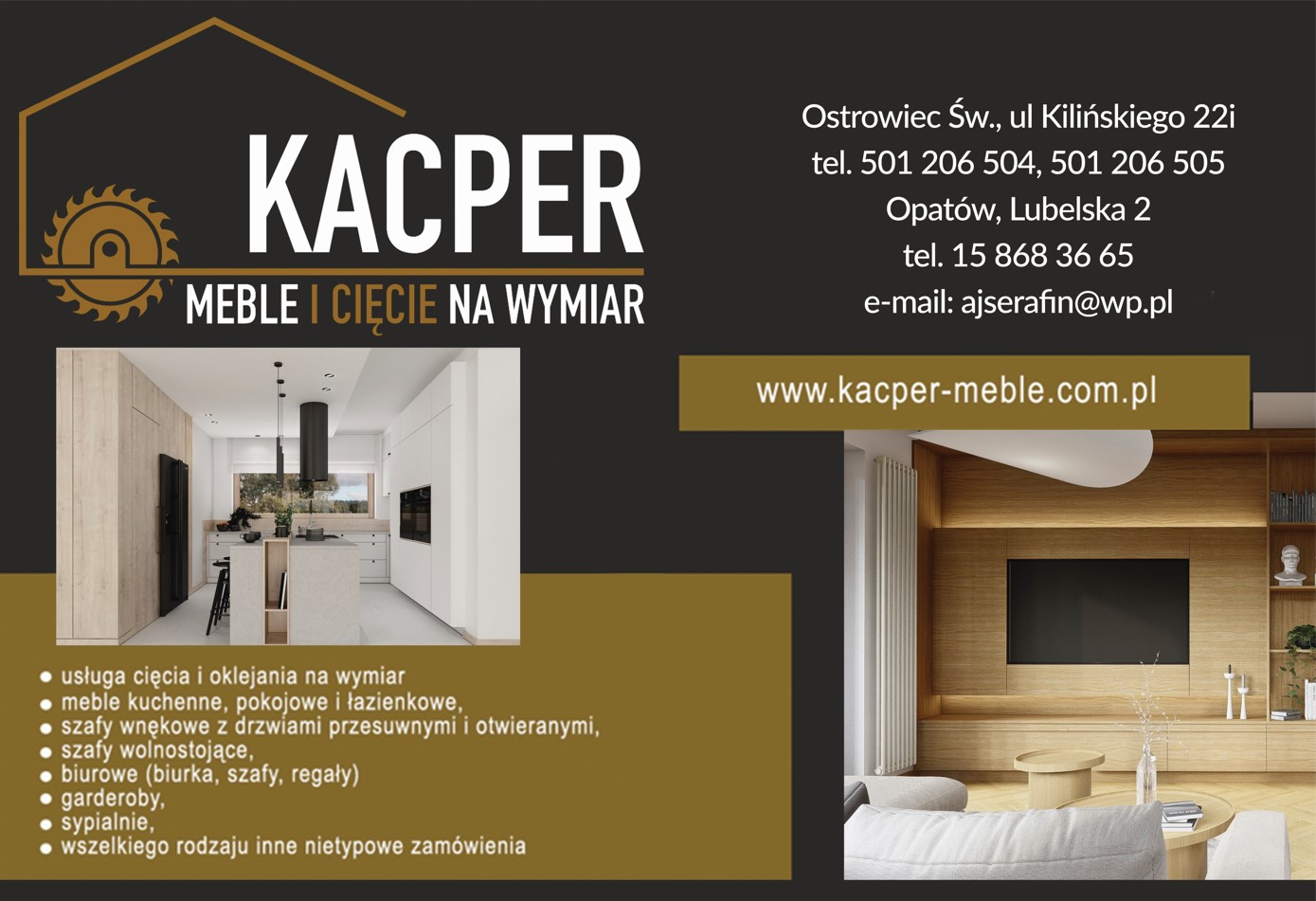 PHU KACPER - meble na wymiar OSTROWIEC ŚWIĘTOKRZYSKI meble na wymiar OSTROWIEC ŚWIĘTOKRZYSKI
