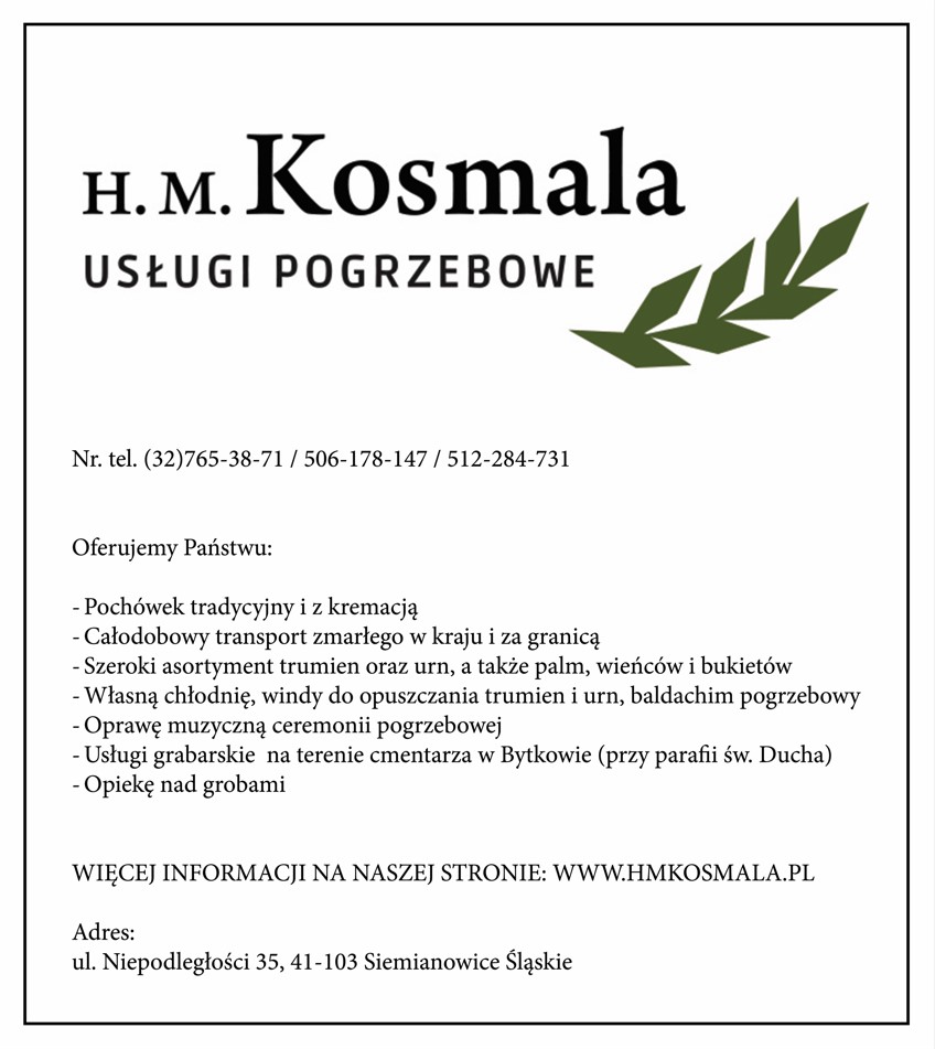 pochówek SIEMIANOWICE ŚLĄSKIE