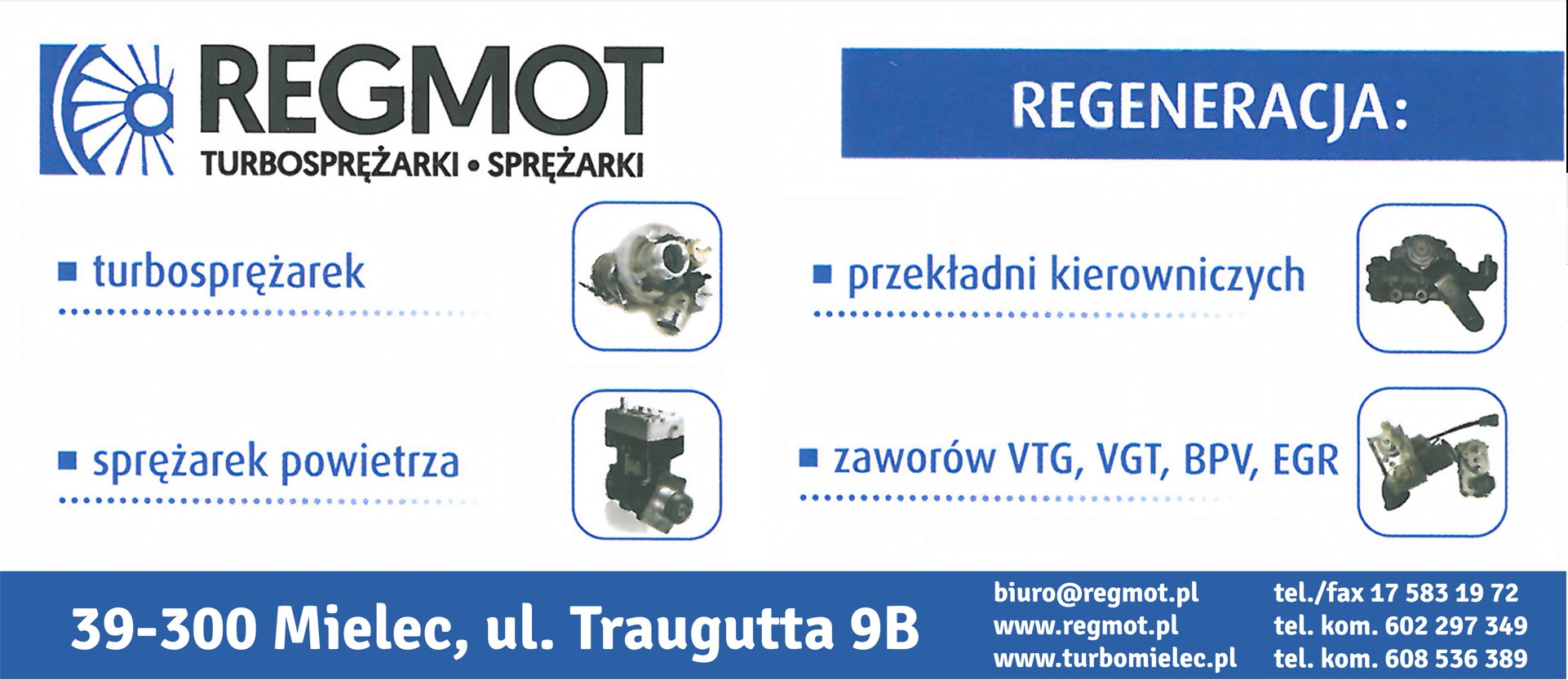 regeneracja turbosprężarek MIELEC