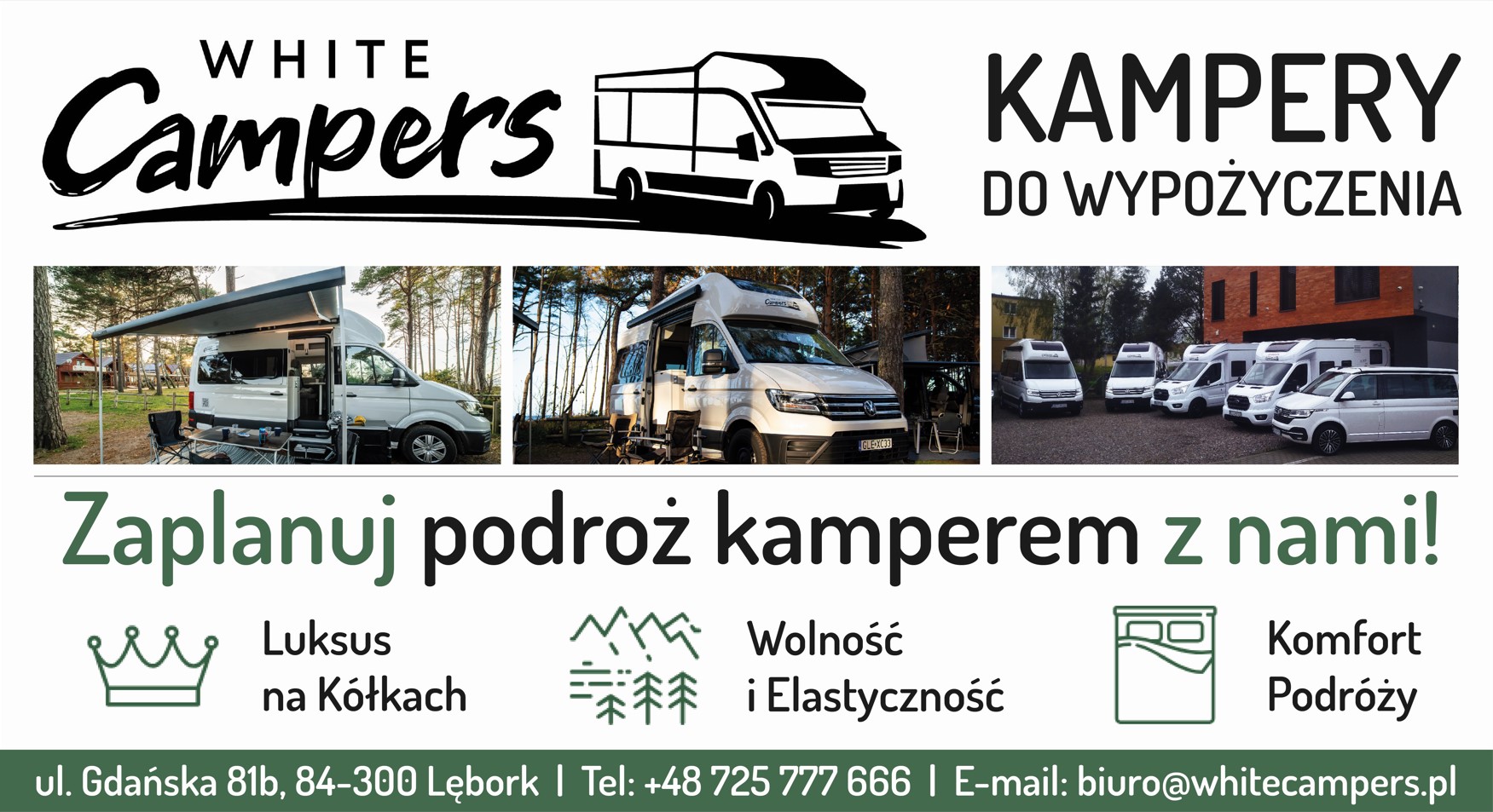 Wypożyczalnia Kamperów "White Campers" - kampery LĘBORK kampery LĘBORK