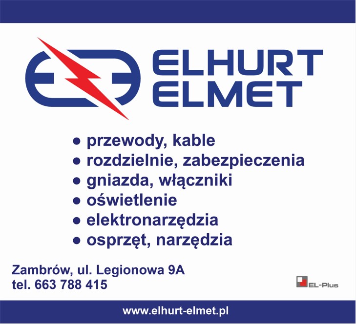Elhurt-Elmet Sp. z o.o. - ogrzewanie ZAMBRÓW przewody kable ZAMBRÓW