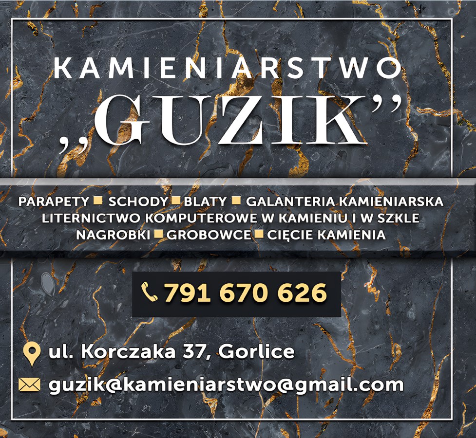 Firma Handlowo Usługowa "GUZIK" Paweł Guzik - nagrobki GORLICE kamieniarstwo GORLICE