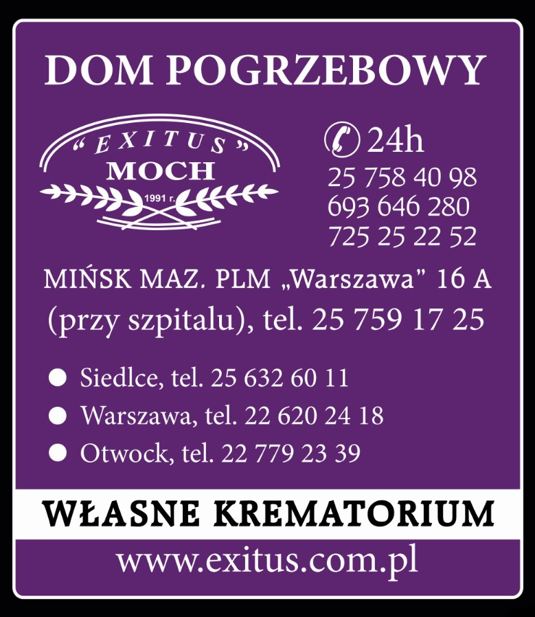 transport zwłok MIŃSK MAZOWIECKI
