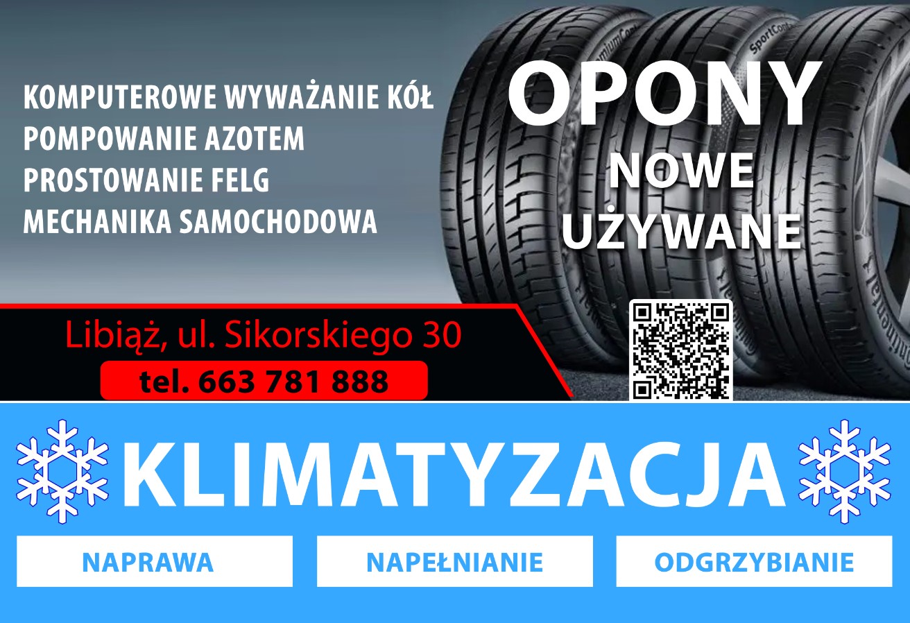 nowe opony LIBIĄŻ