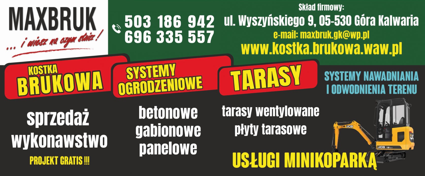 MAXBRUK Daniel Taraszewski - tarasy GÓRA KALWARIA kostka brukowa GÓRA KALWARIA