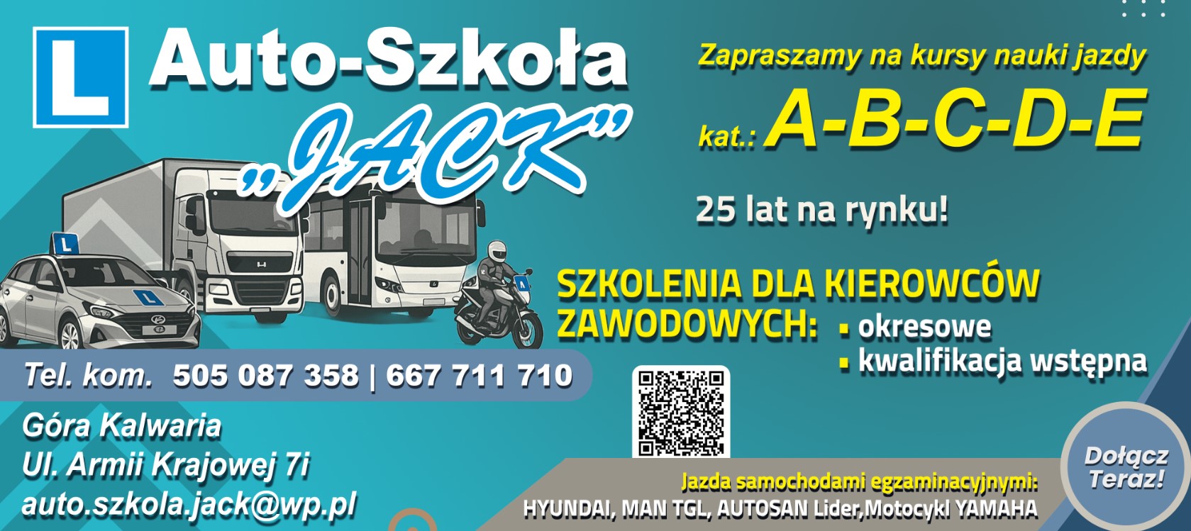 AUTO - SZKOŁA "JACK" Monika Kostrzewa - nauka jazdy GÓRA KALWARIA auto szkoła GÓRA KALWARIA