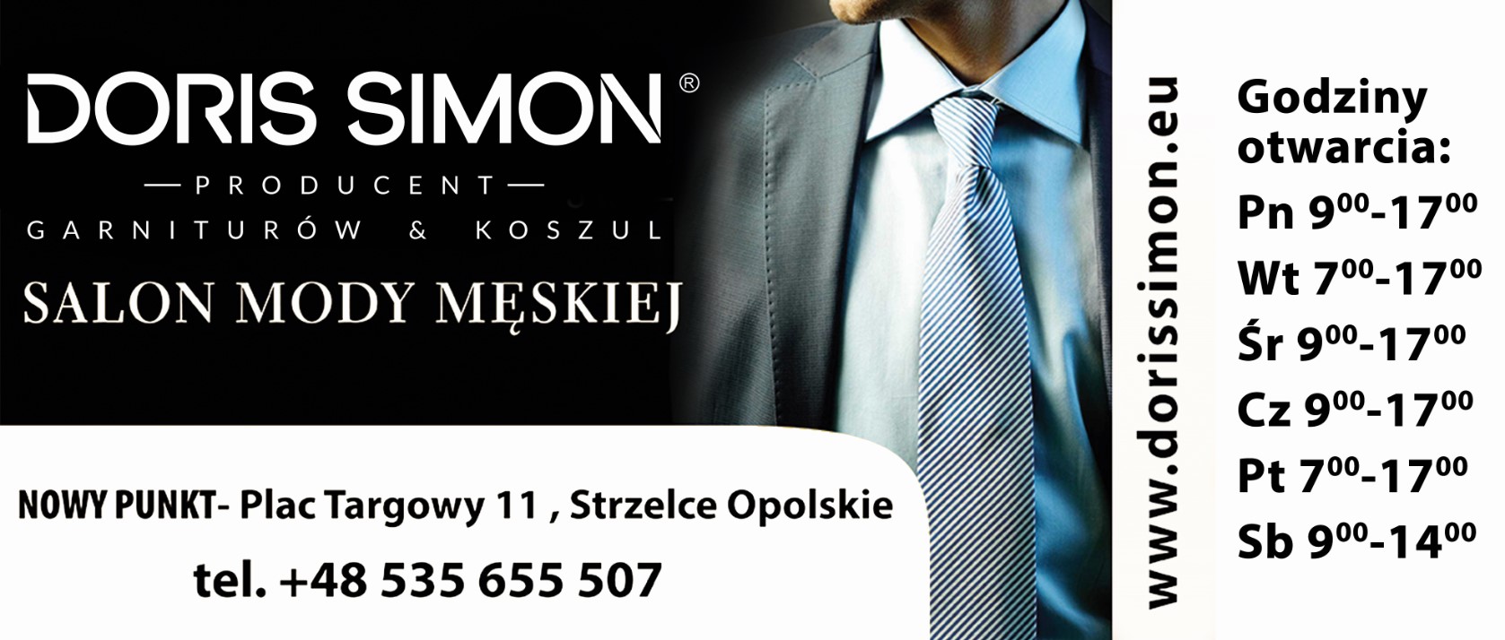 DORIS SIMON - Producent Garniturów i Koszul męskich - marynarki STRZELCE OPOLSKIE spodnie STRZELCE OPOLSKIE