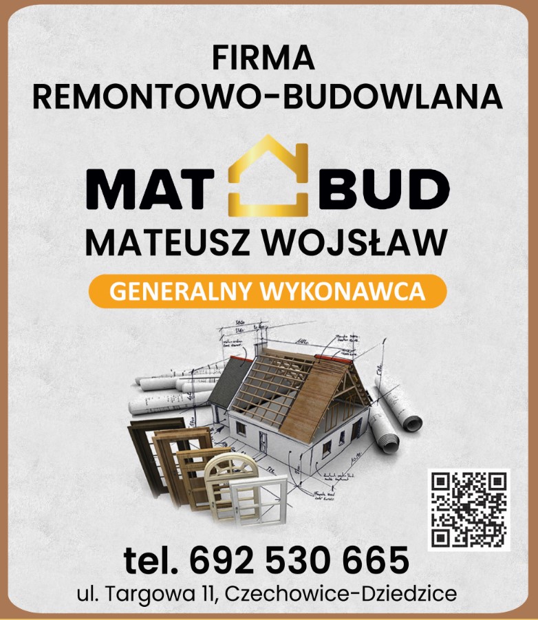 FIRMA REMONTOWO-BUDOWLANA "MAT-BUD" MATEUSZ WOJSŁAW - budownictwo wielorodzinne CZECHOWICE-DZIEDZICE budownictwo wielorodzinne CZECHOWICE-DZIEDZICE