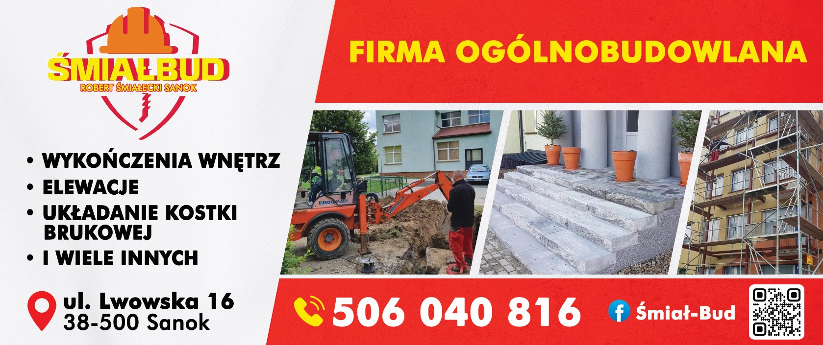 ŚMIAŁ-BUD FIRMA OGÓLNOBUDOWLANA - elewacje SANOK wykończenie wnętrz SANOK