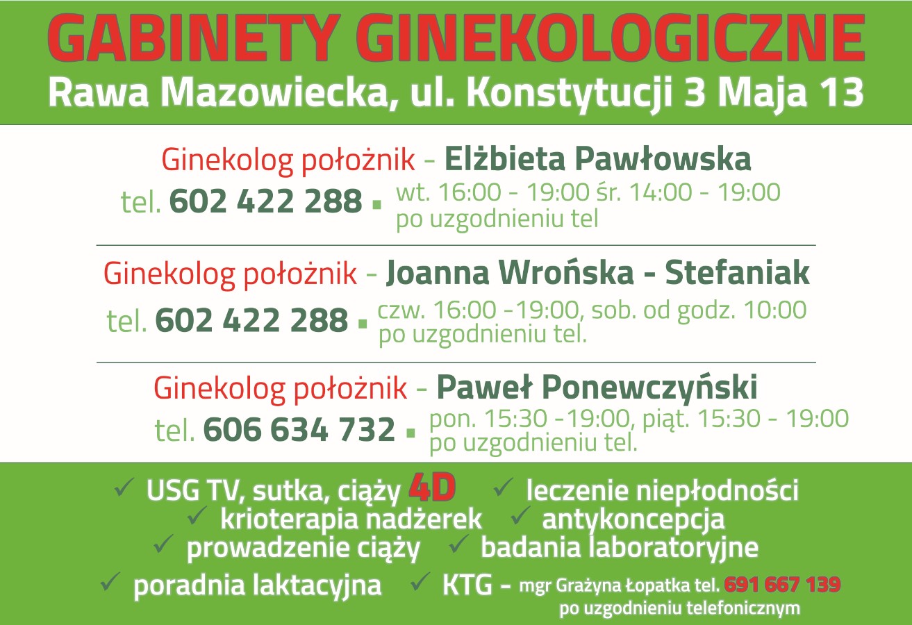 Gabinety Ginekologiczne Rawa Mazowiecka - usg 4D RAWA MAZOWIECKA ginekolog RAWA MAZOWIECKA