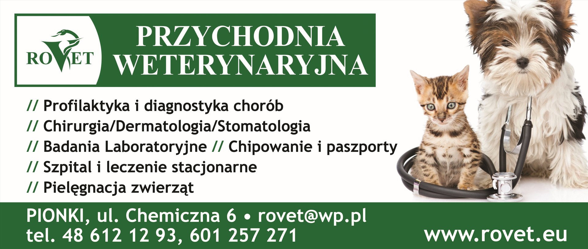 lekarz weterynarz PIONKI